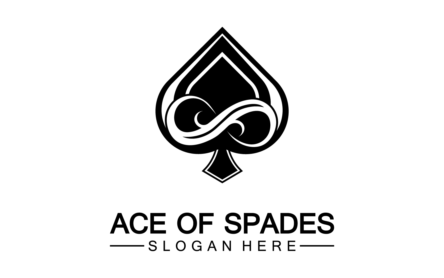 Ace card icon logo vector template v51
