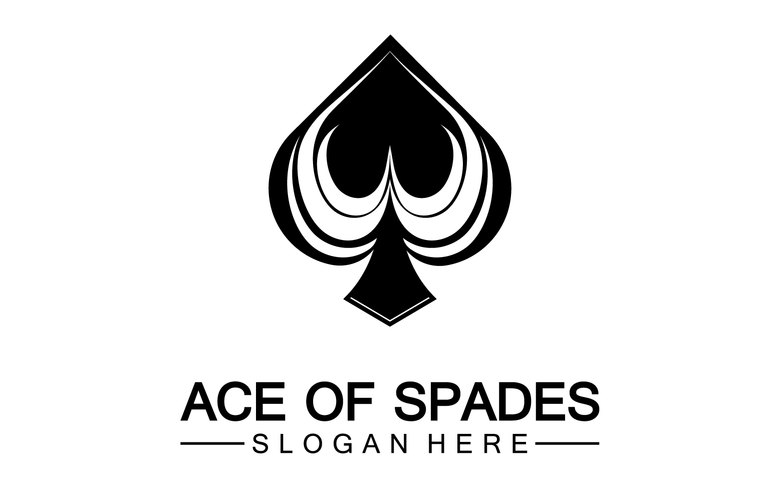 Ace card icon logo vector template v50
