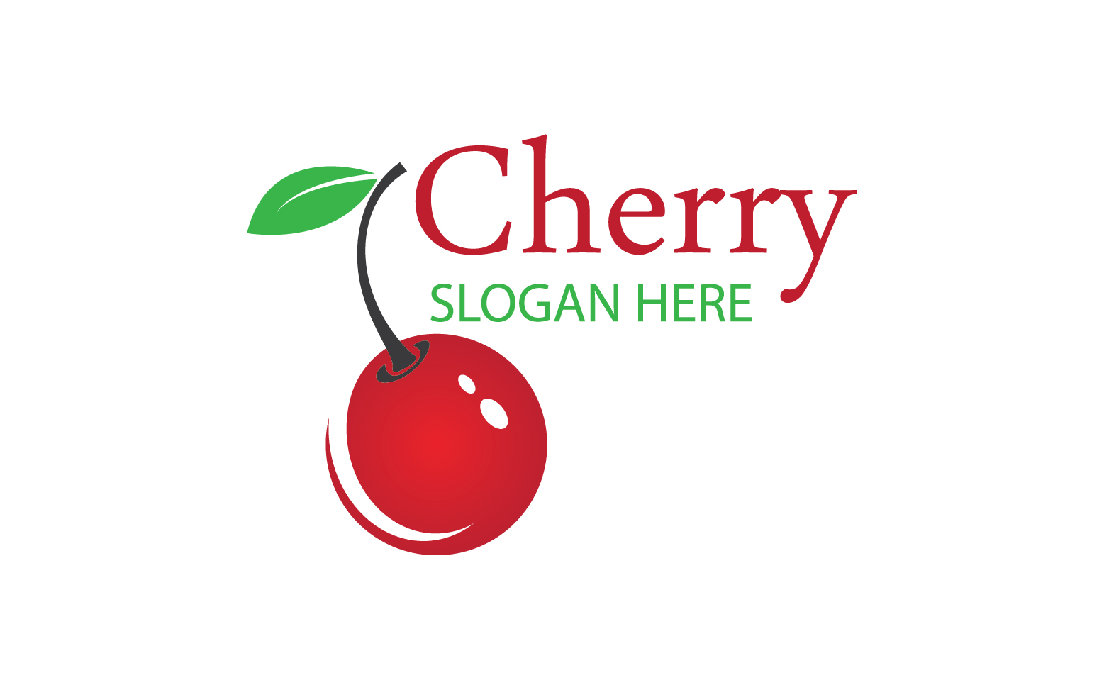 Chery fruits logo icon vector v8