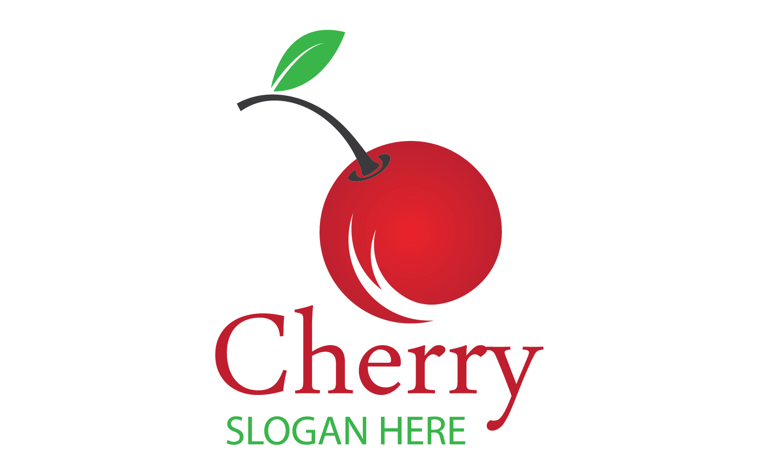 Chery fruits logo icon vector v6