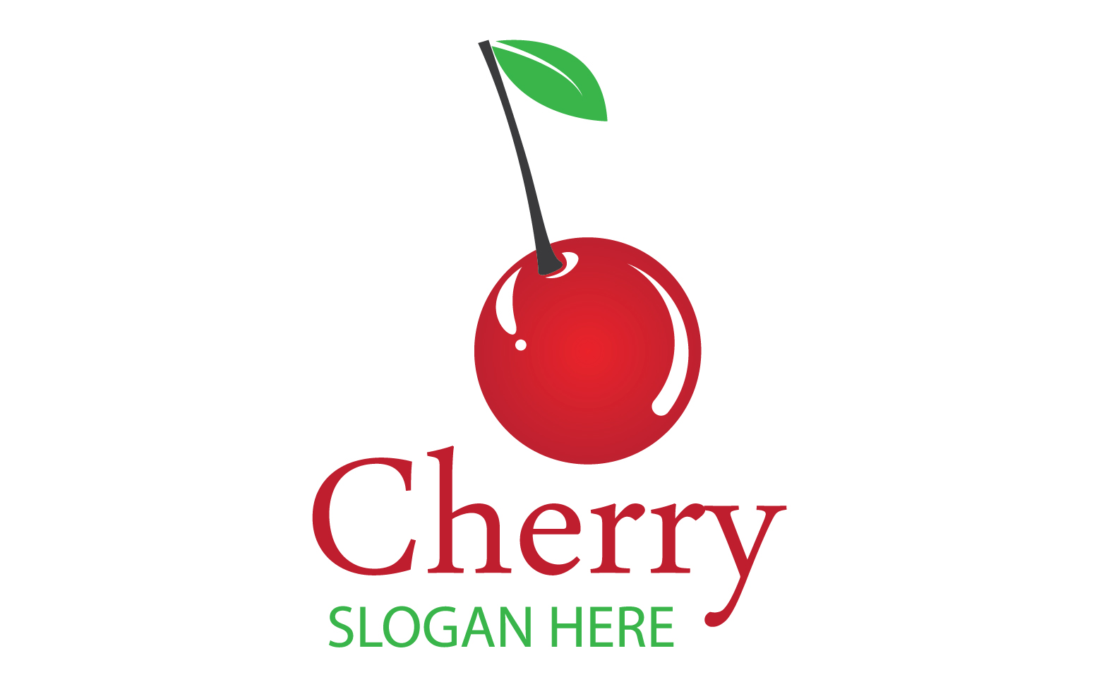 Chery fruits logo icon vector v11