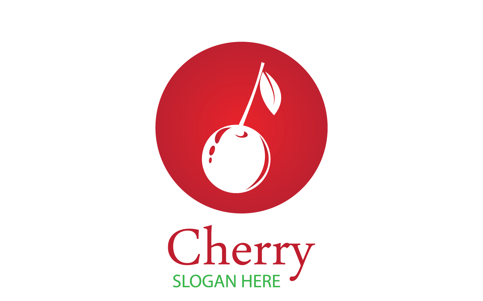Chery fruits logo icon vector v19