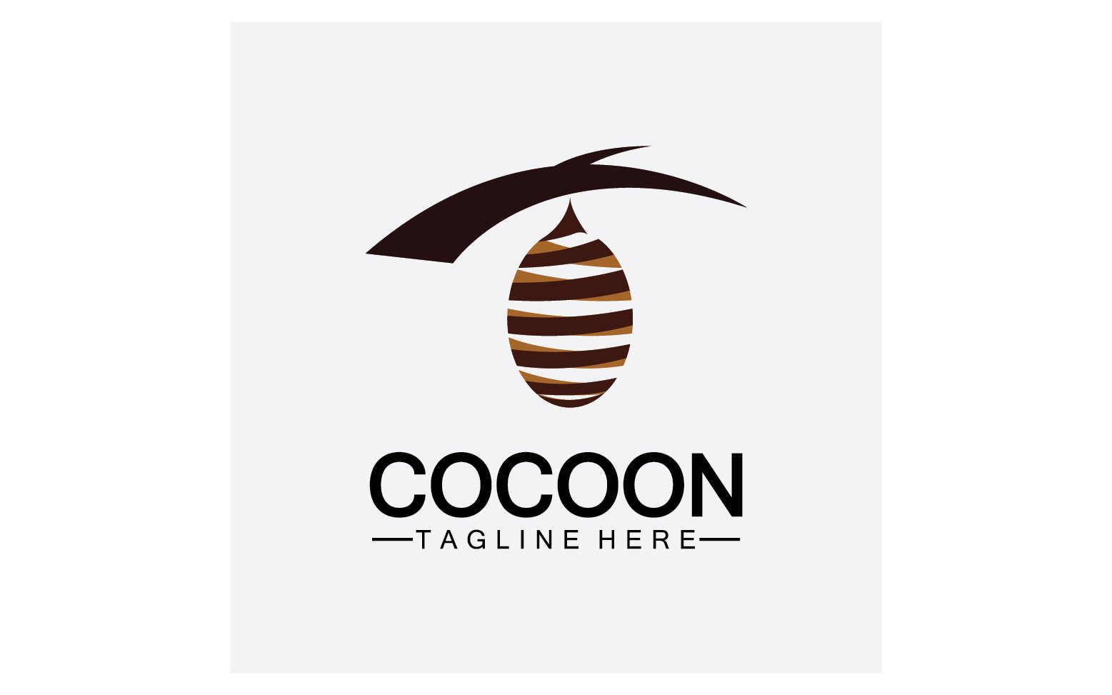 Cocoon butterfly logo icon vector v19