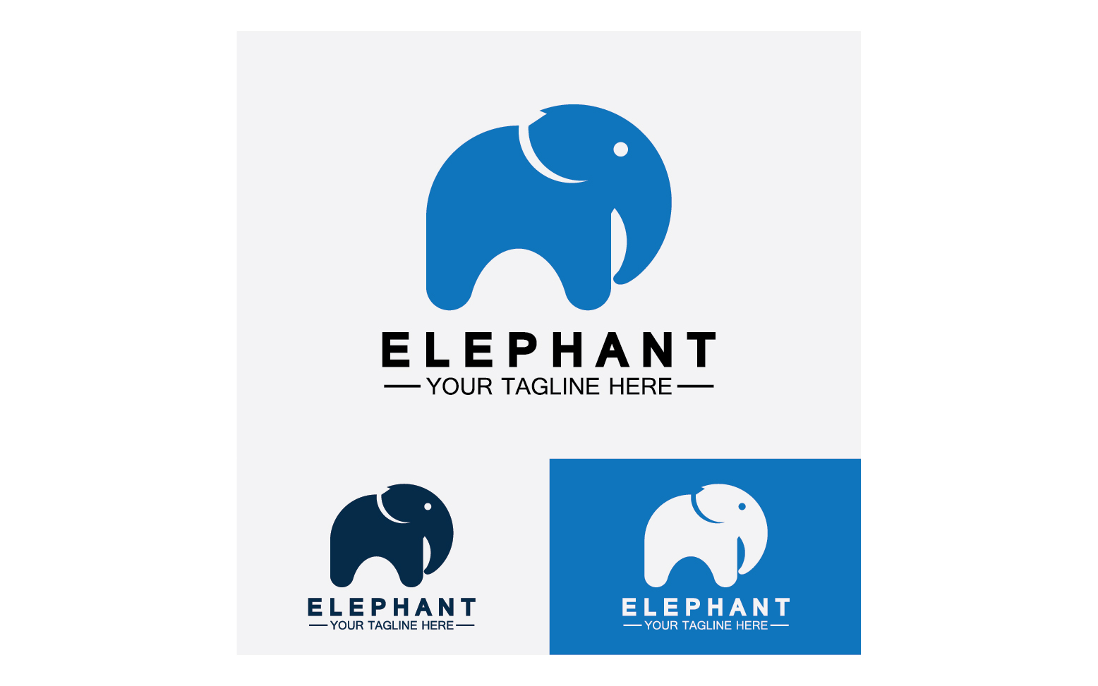 Elephant animals logo vector v20