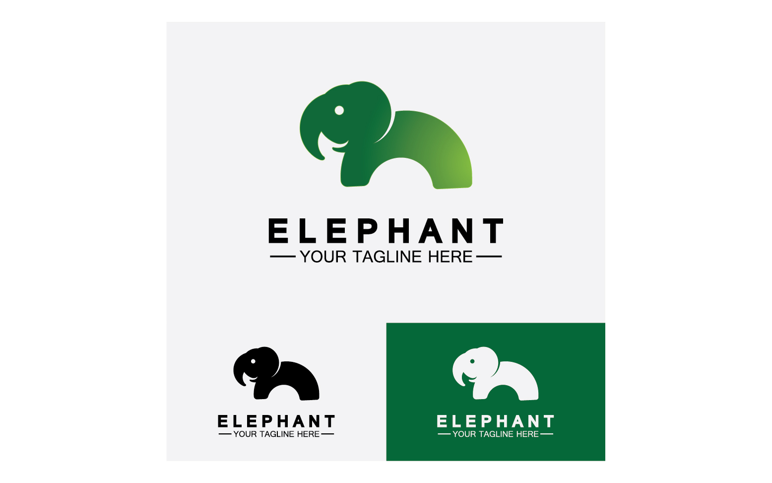 Elephant animals logo vector v28