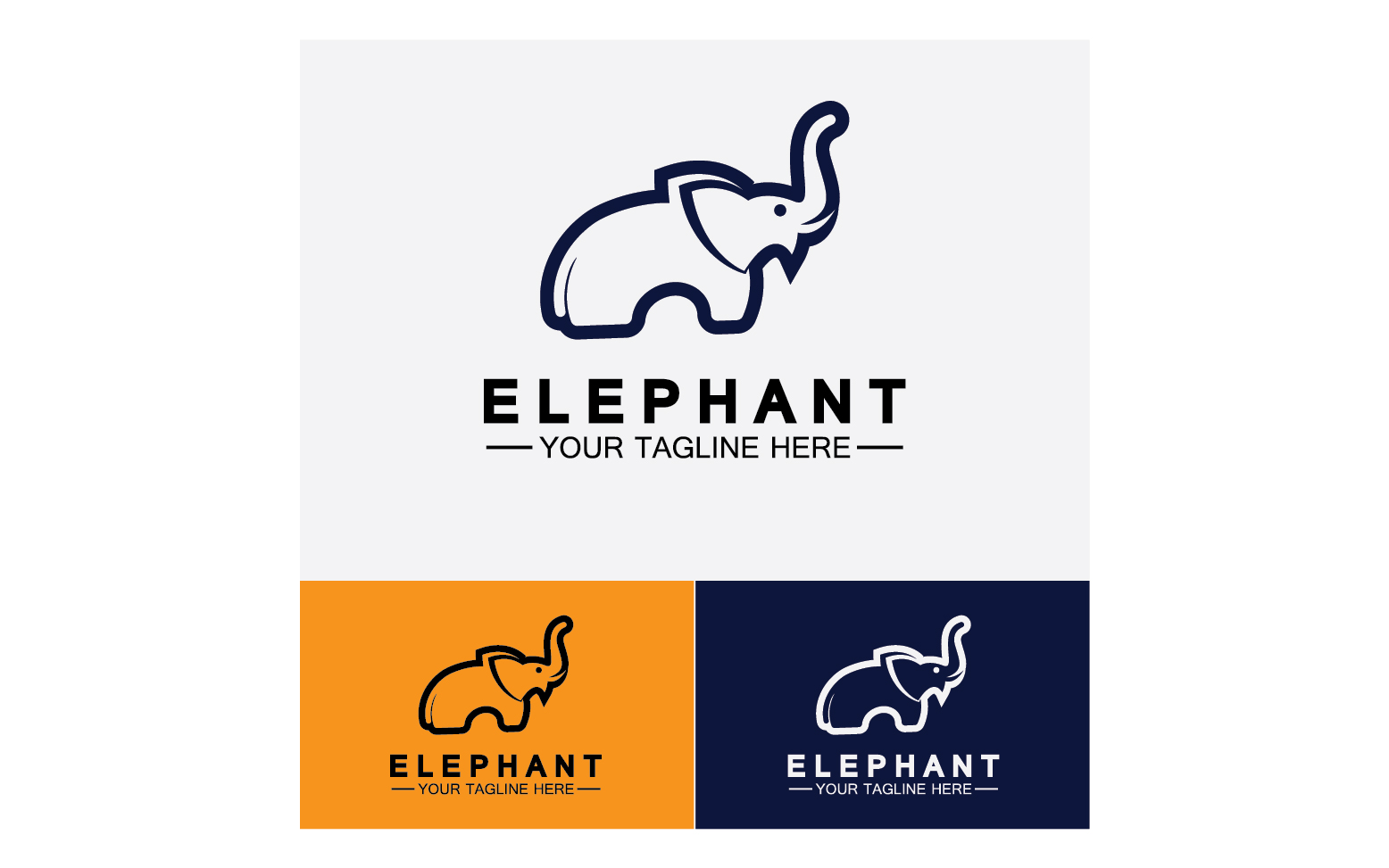 Elephant animals logo vector v33