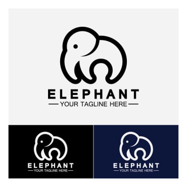 Elephant Symbol Logo Templates 355999