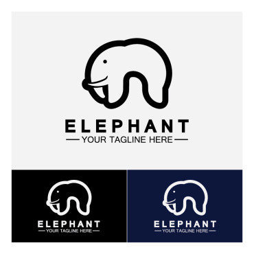 Elephant Symbol Logo Templates 356002