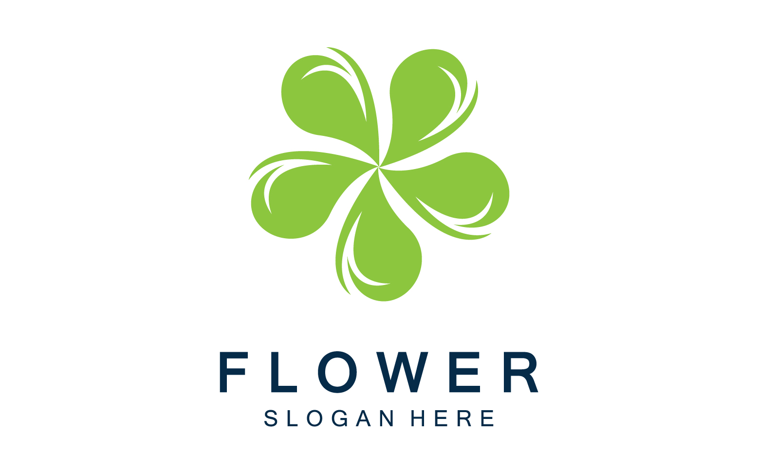 Flower icon logo vector template v3