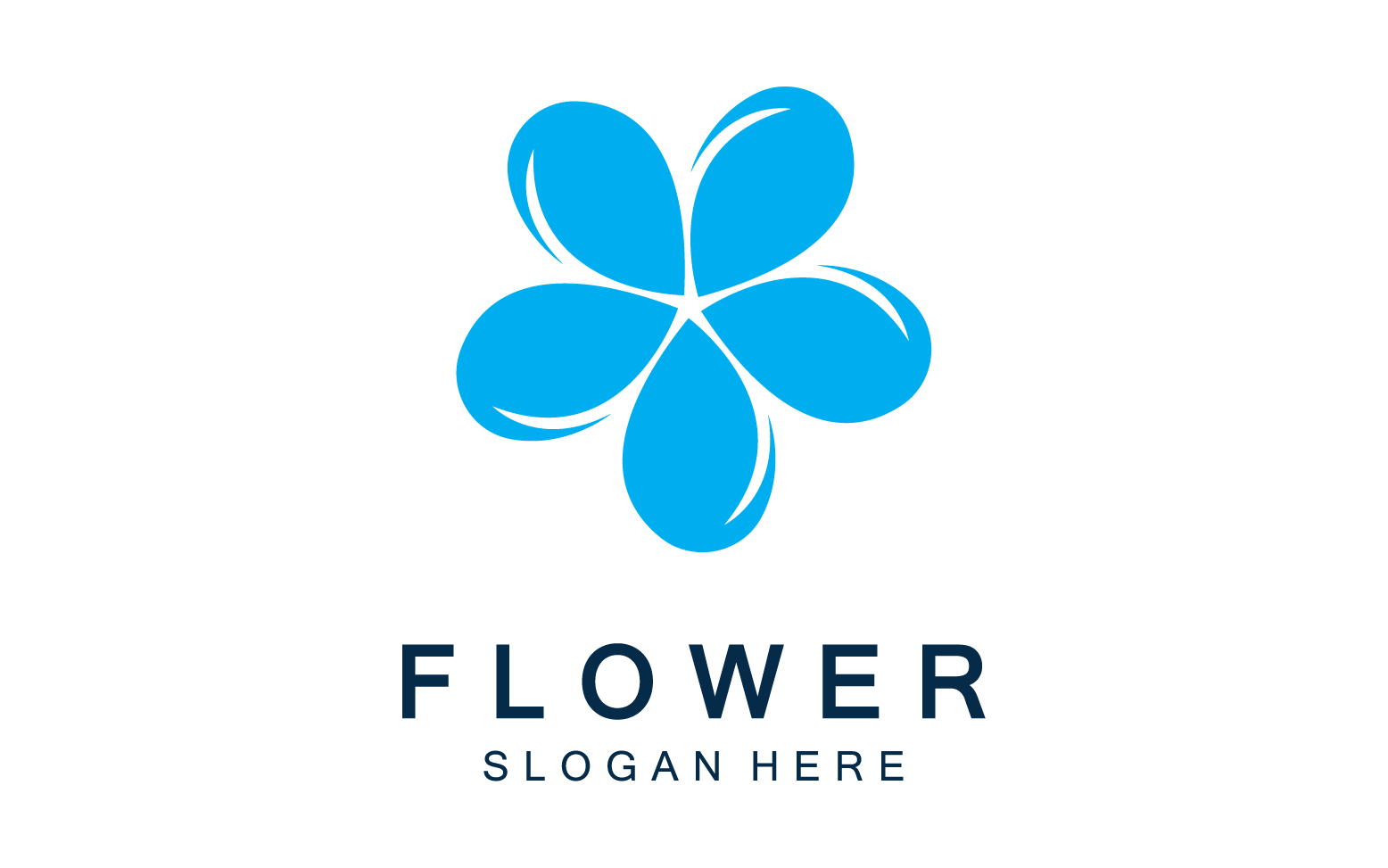 Flower icon logo vector template v4