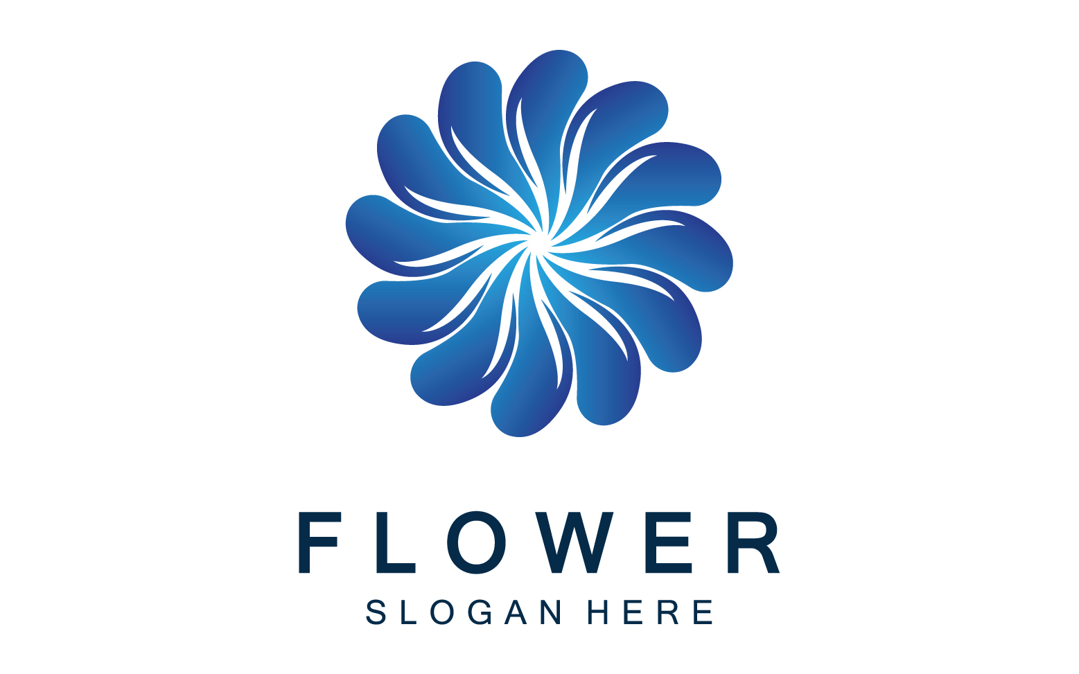 Flower icon logo vector template v10