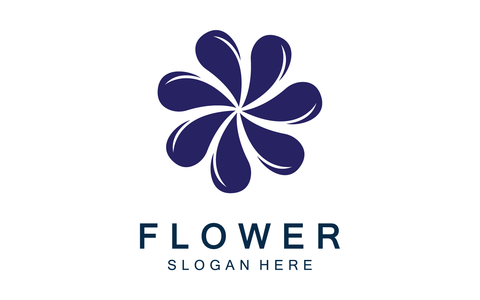 Flower icon logo vector template v14