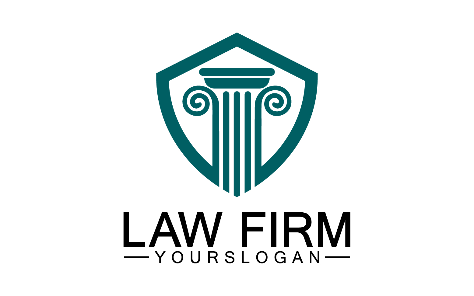 Law firm template icon logo vector v2