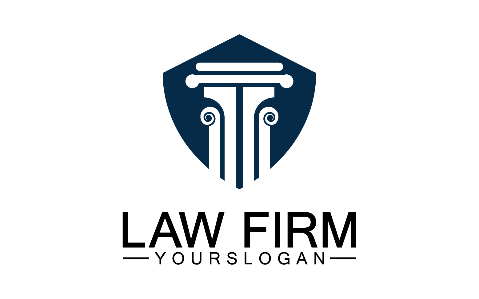 Law firm template icon logo vector v5