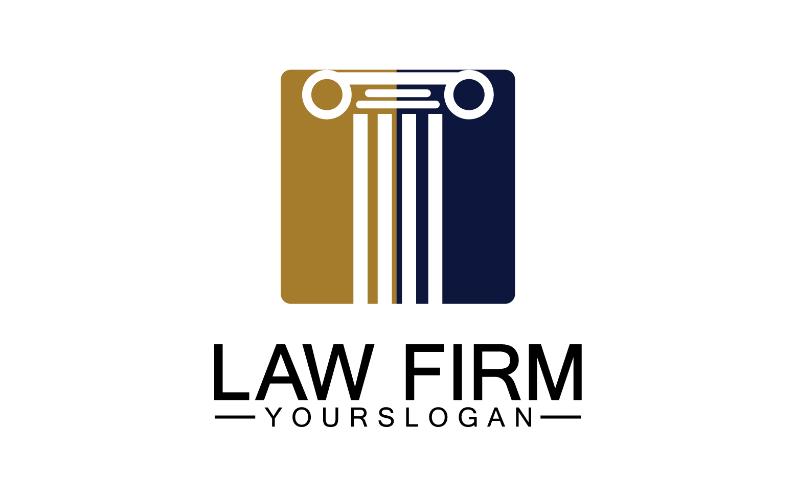 Law firm template icon logo vector v26