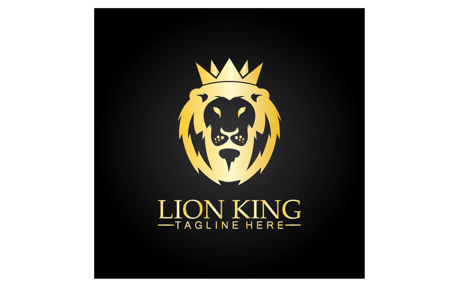 Lion shiel  logo vector template v6