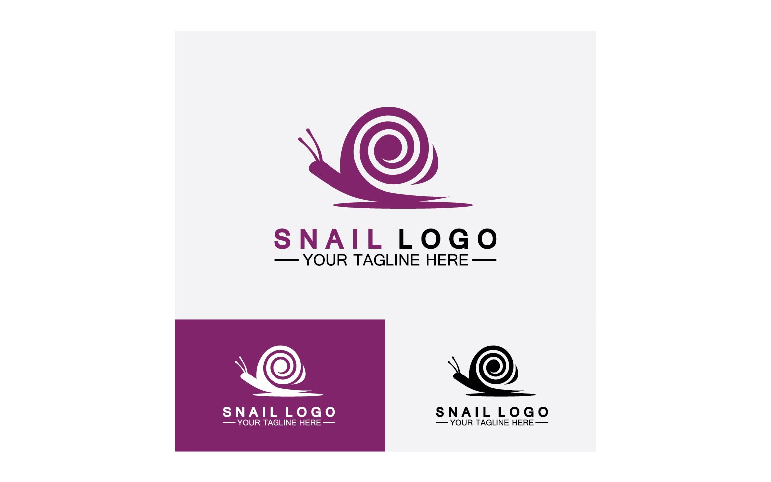 Snail animal slow logo icon vector template v36
