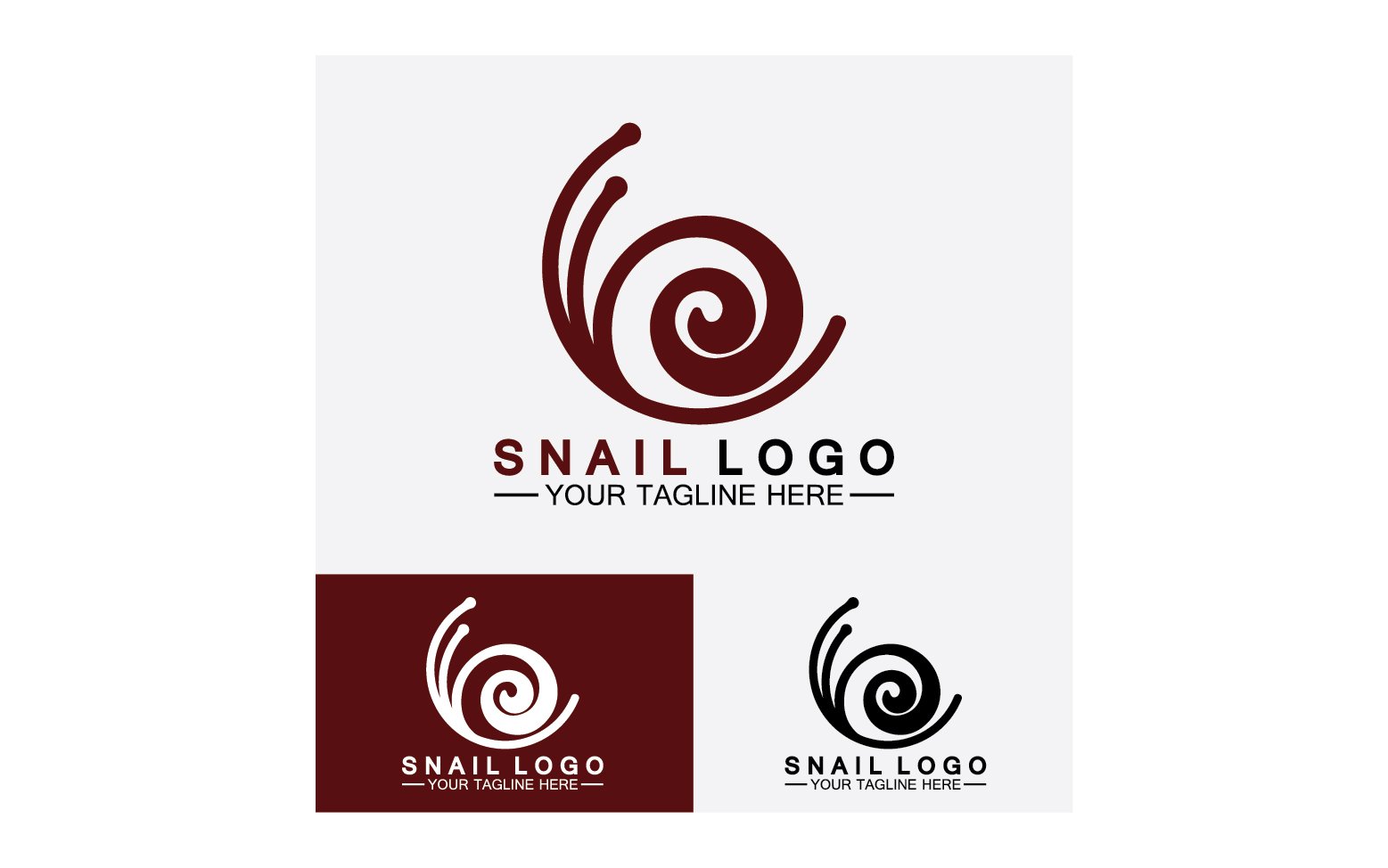 Snail animal slow logo icon vector template v51