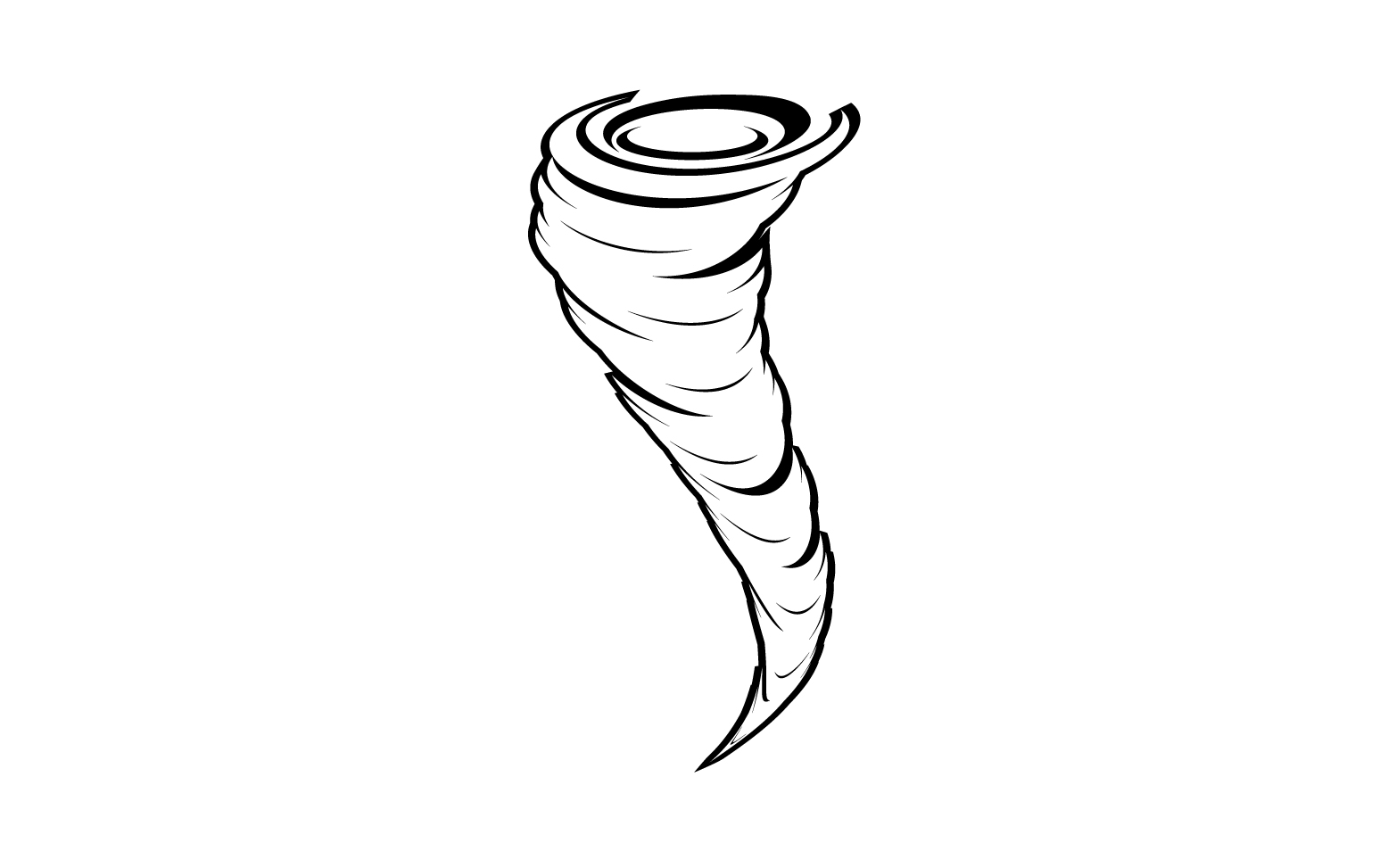 Tornado vortex icon logo vector v17