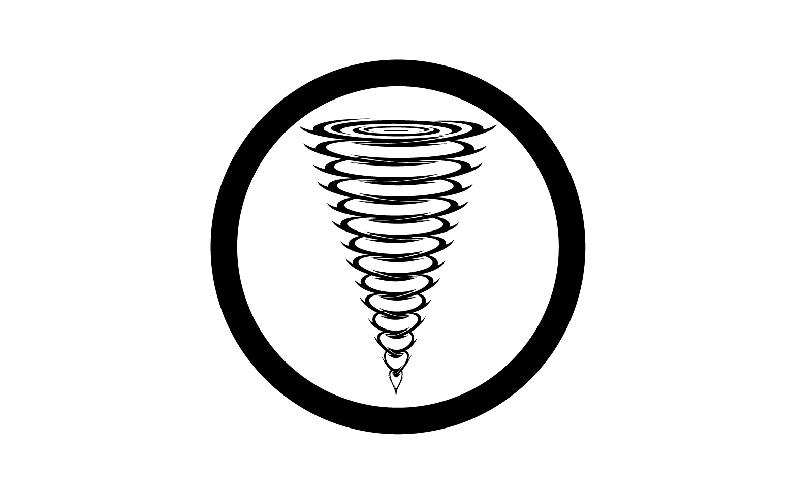 Tornado vortex icon logo vector v45