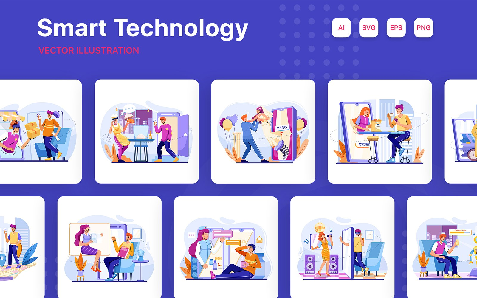 M274_ Smart Technology Illustration Pack