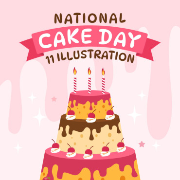 Cake Day Illustrations Templates 356629