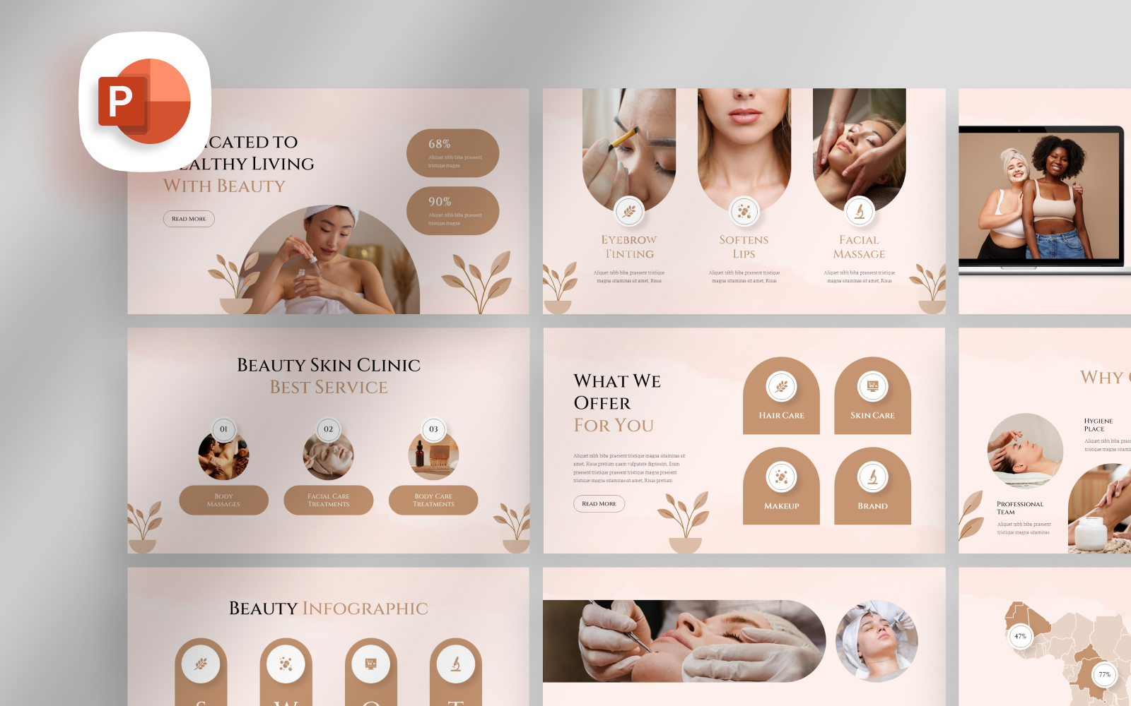 Beauty Skin Clinic Presentation Template