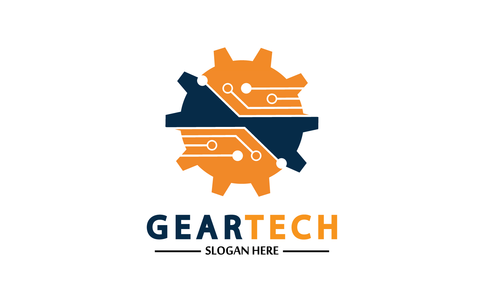 Gear Tech icon  vector logo v18
