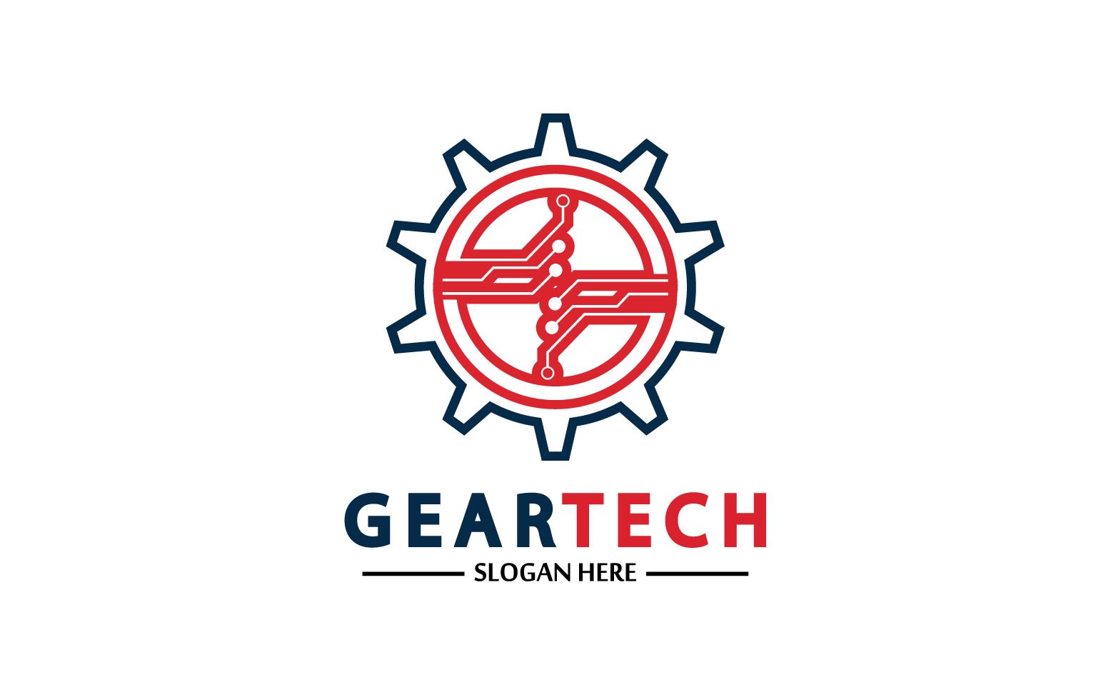 Gear Tech icon  vector logo v30