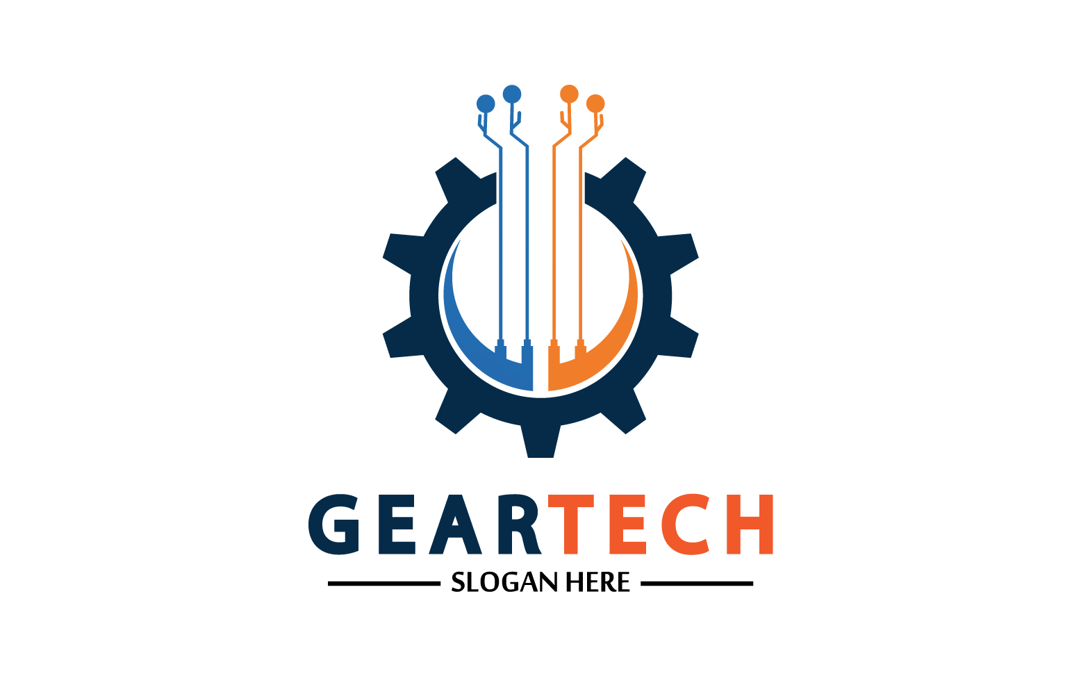 Gear Tech icon  vector logo v33
