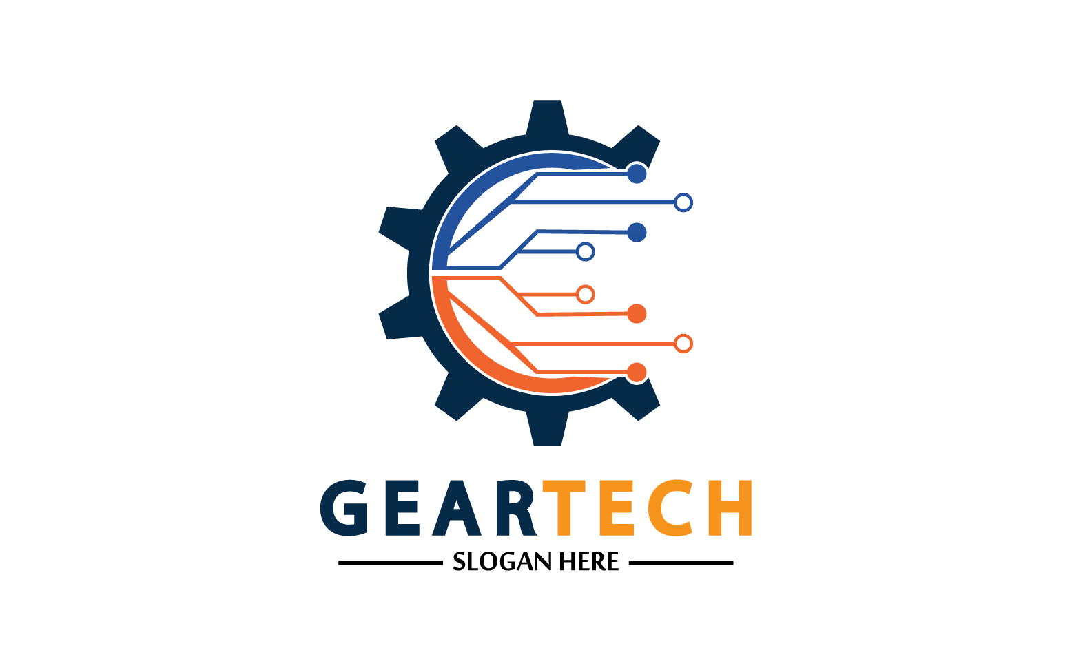 Gear Tech icon  vector logo v38