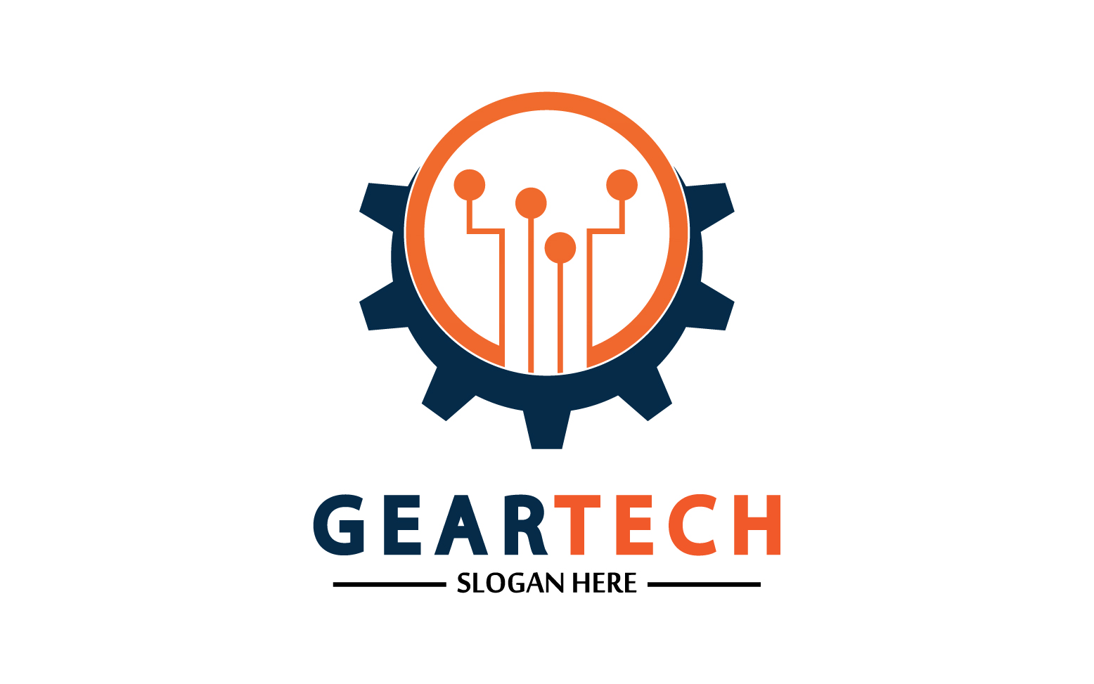 Gear Tech icon  vector logo v36