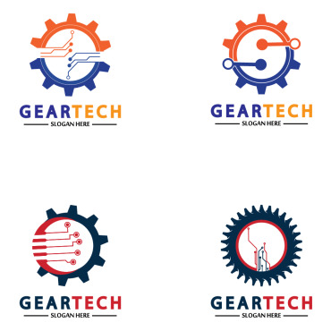 Gear Illustration Logo Templates 356916
