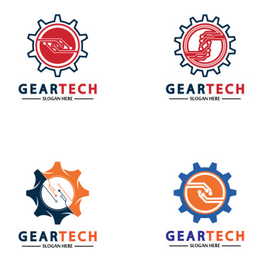 Gear Illustration Logo Templates 356920