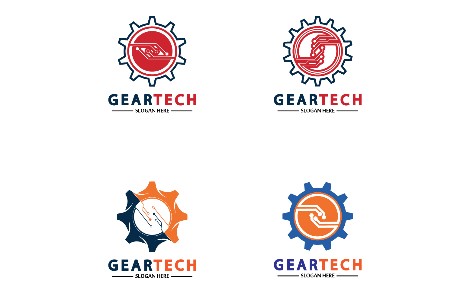 Gear Tech icon  vector logo v54