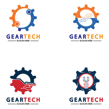 Gear Illustration Logo Templates 356921