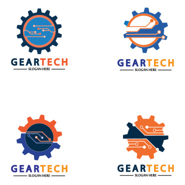 Gear Illustration Logo Templates 356922