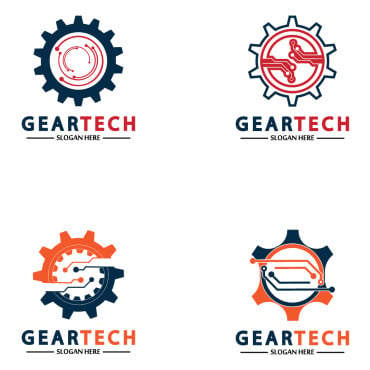 Gear Illustration Logo Templates 356923