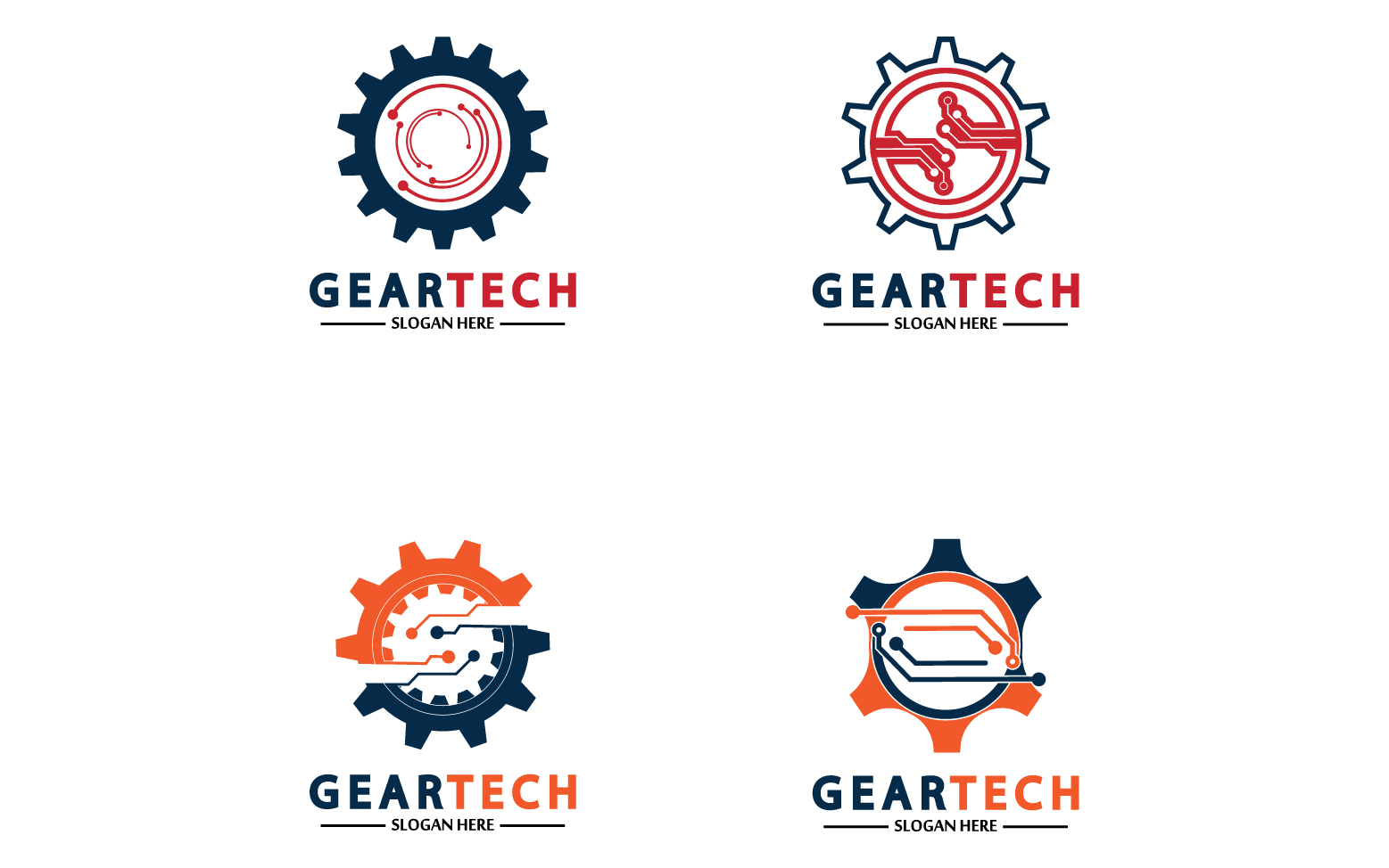 Gear Tech icon  vector logo v56