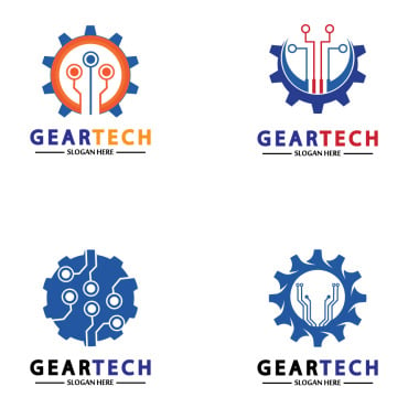 Gear Illustration Logo Templates 356925