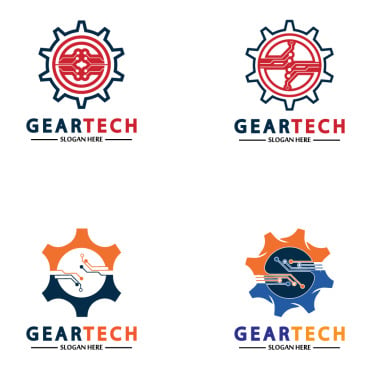 Gear Illustration Logo Templates 356926