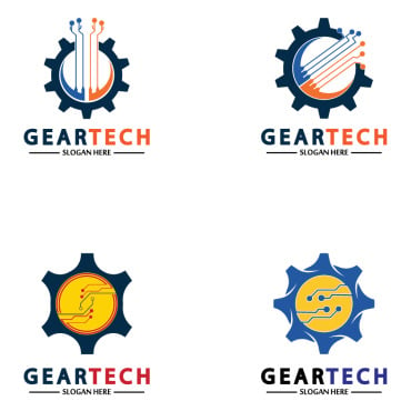 Gear Illustration Logo Templates 356927
