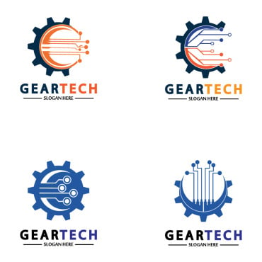 Gear Illustration Logo Templates 356928