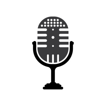 Broadcasting Microphone Logo Templates 357056