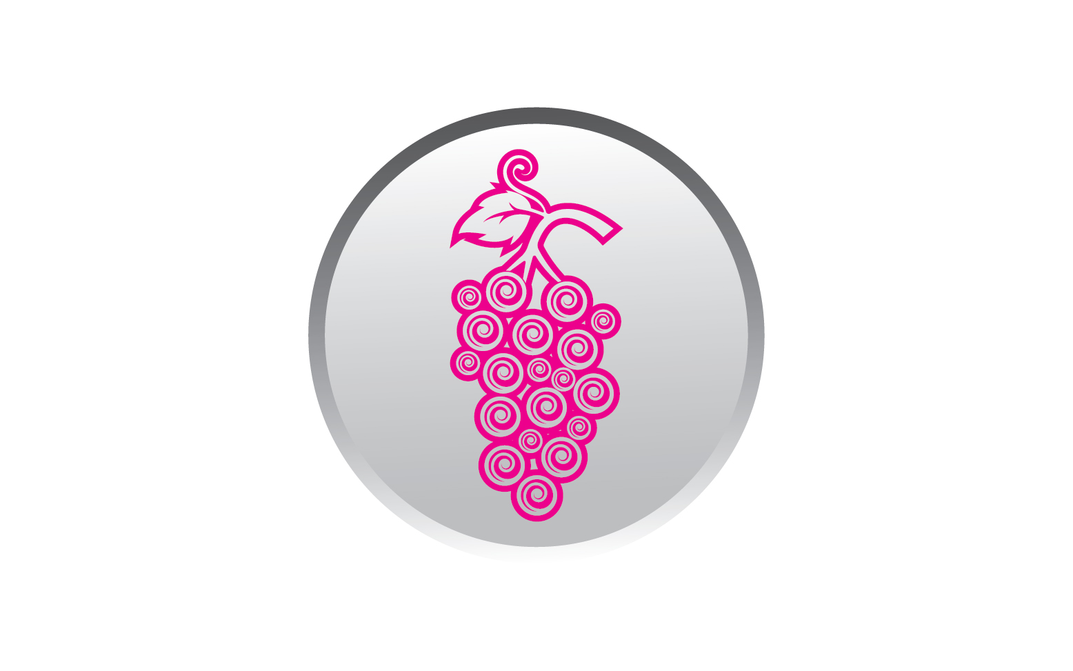 Grape fruits fresh icon logo v124