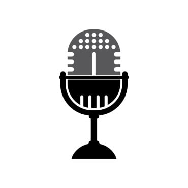 Broadcasting Microphone Logo Templates 357064