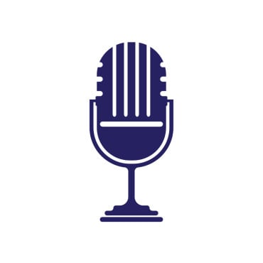 Broadcasting Microphone Logo Templates 357067