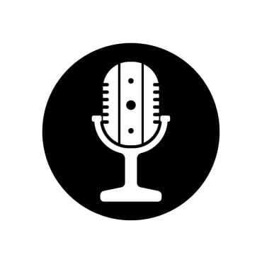 Broadcasting Microphone Logo Templates 357087