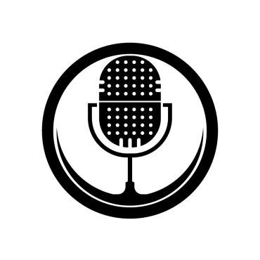 Broadcasting Microphone Logo Templates 357094