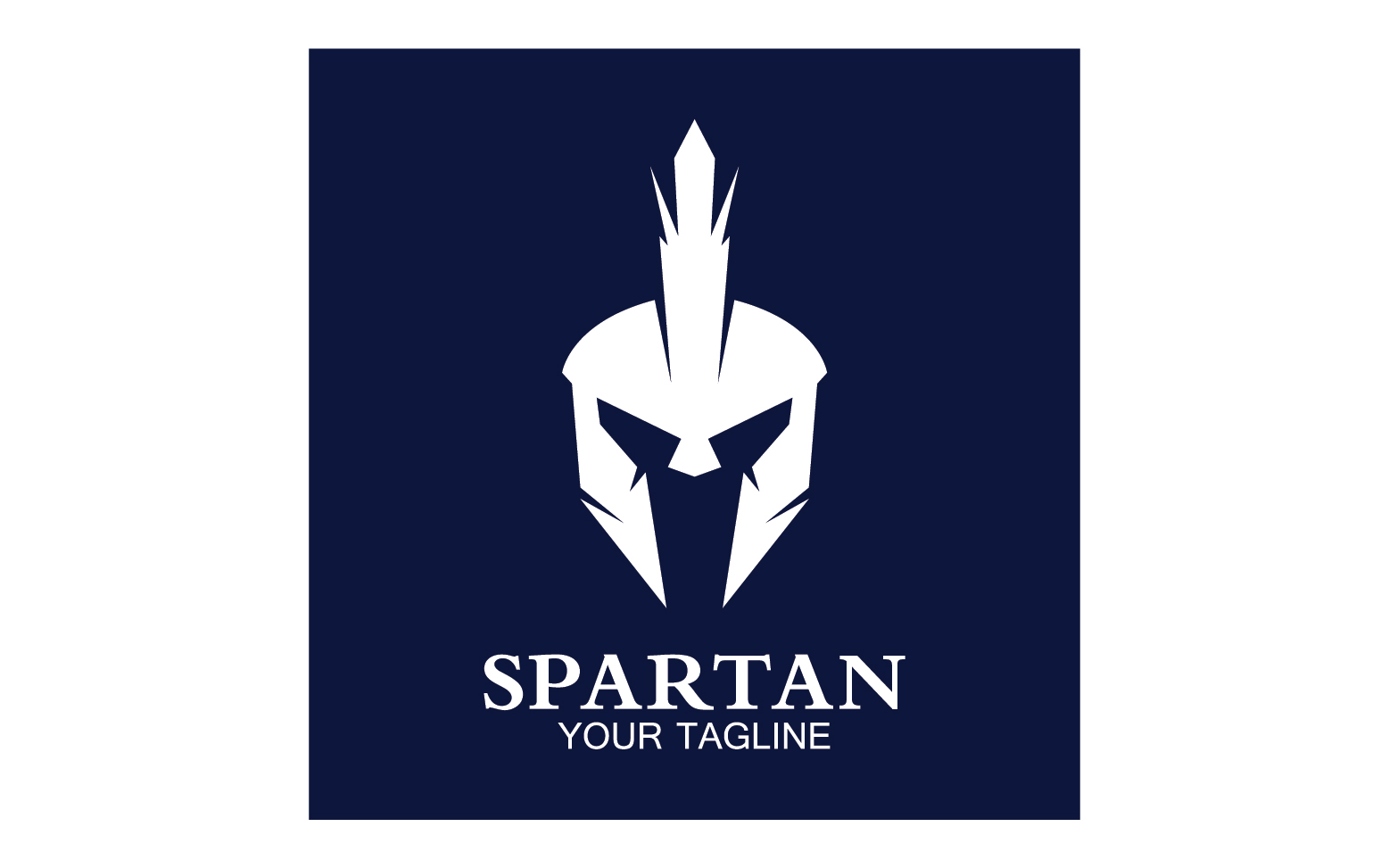 Spartan helmet gladiator icon logo vector v11